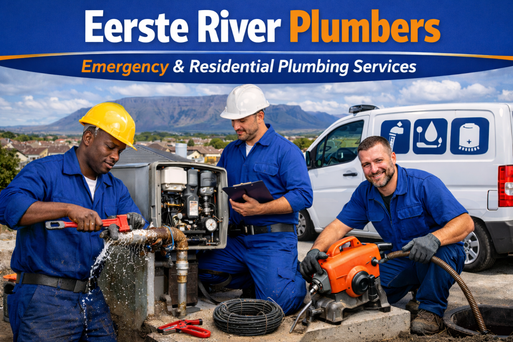 Plumber in Eerste River providing emergency plumbing and geyser repairs